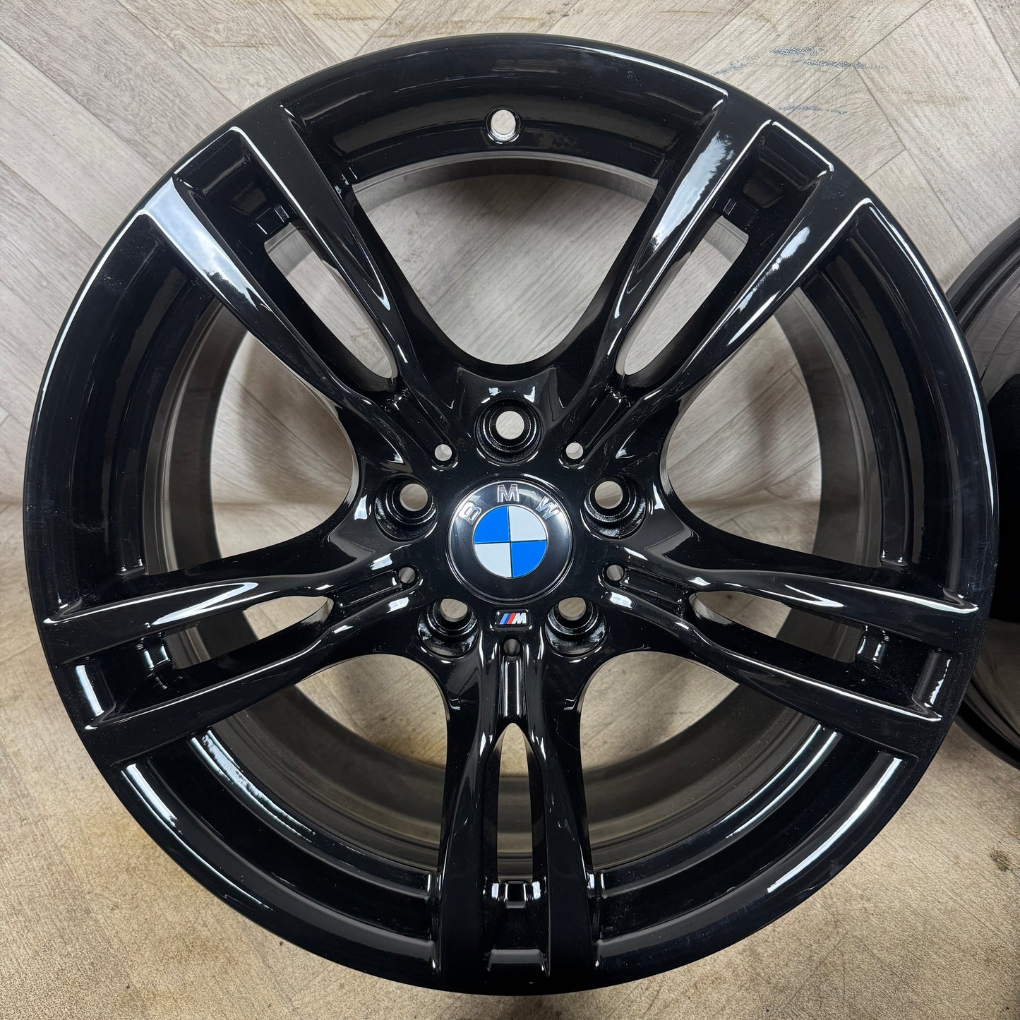 18" GENUINE BMW 3 SERIES 400 M SPORT BLACK F30 F31 F32 E90 E92 ALLOY WHEELS ALLOYS