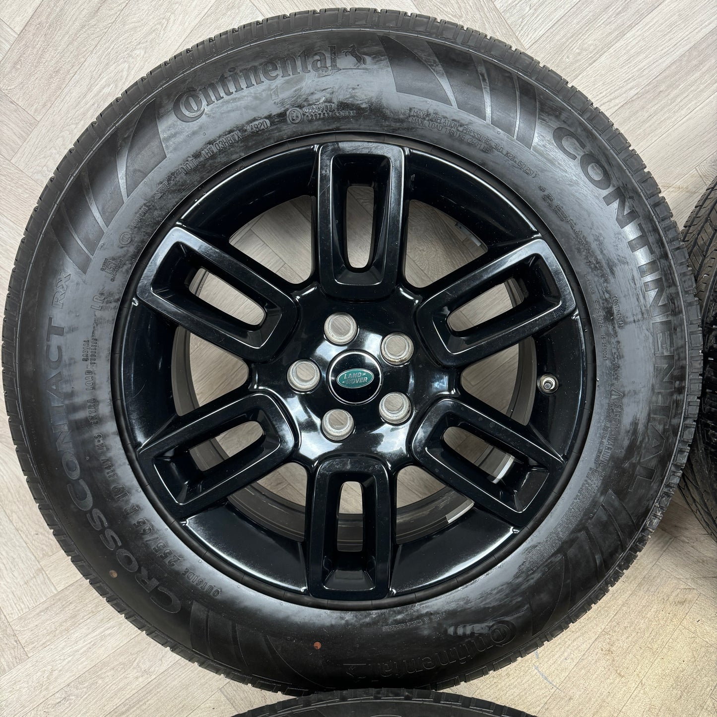 19'' GENUINE LAND ROVER DEFENDER BLACK 6010 ALLOY WHEELS TYRES ALLOYS