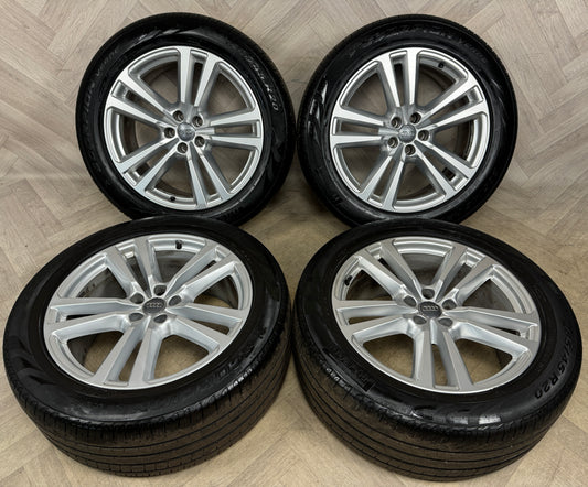 20'' GENUINE AUDI Q7 S LINE 5 DOUBLE SPOKE ALLOY WHEELS ALLOYS TYRES 4M0601025H