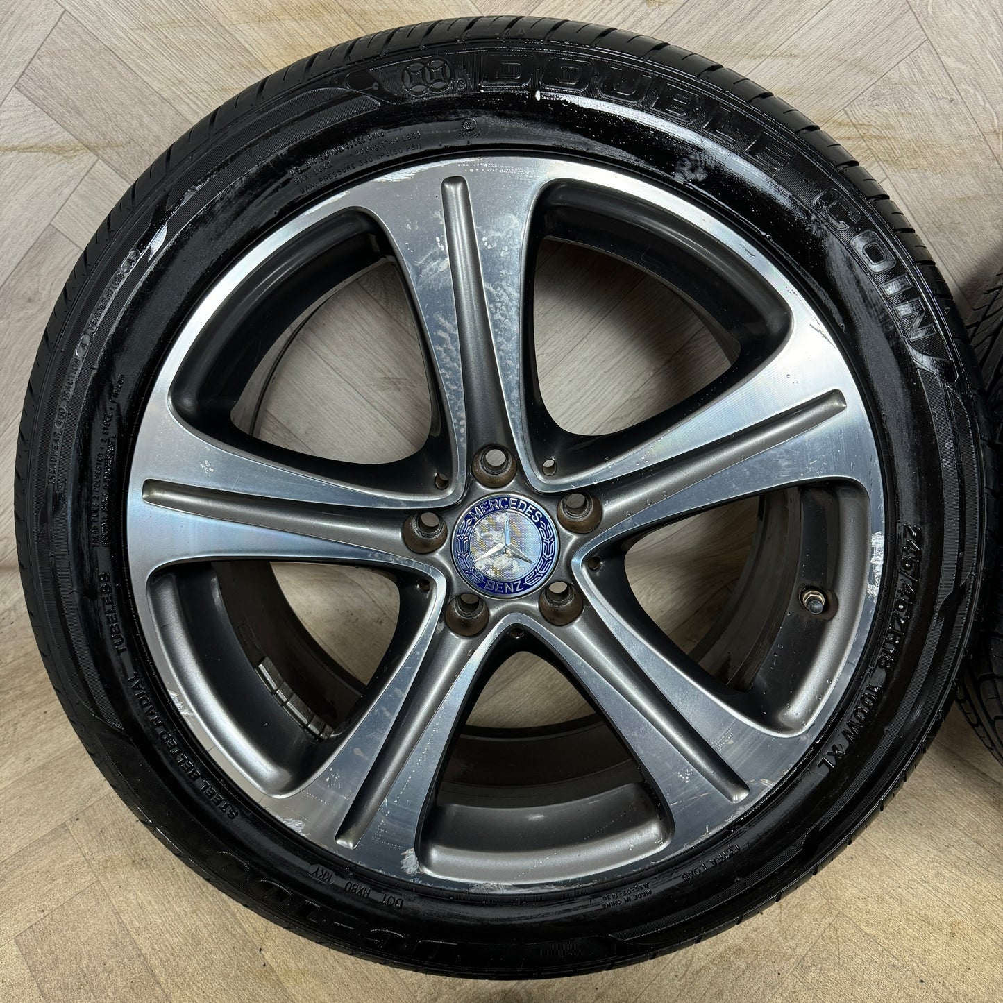 18'' GENUINE MERCEDES E CLASS W213 5 SPOKE ALLOY WHEELS TYRES ALLOYS 5X112