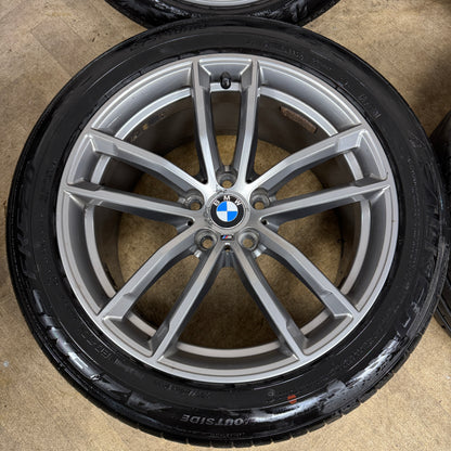 18'' GENUINE BMW 5 SERIES 4 622 GREY M SPORT G30 G31 ALLOY WHEELS TYRES ALLOYS