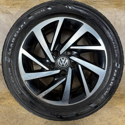 1X 16'' GENUINE VW GOLF MK7.5 MK7 WOODSTOCK ALLOY WHEEL TYRE GT SINGLE  5X112 FITMENT  6.5J ET46 CENTRE BORE: 57.1 PART: 5G0601025DS / 5G0601025DM