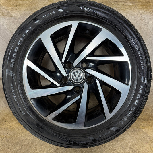 1X 16'' GENUINE VW GOLF MK7.5 MK7 WOODSTOCK ALLOY WHEEL TYRE GT SINGLE  5X112 FITMENT  6.5J ET46 CENTRE BORE: 57.1 PART: 5G0601025DS / 5G0601025DM