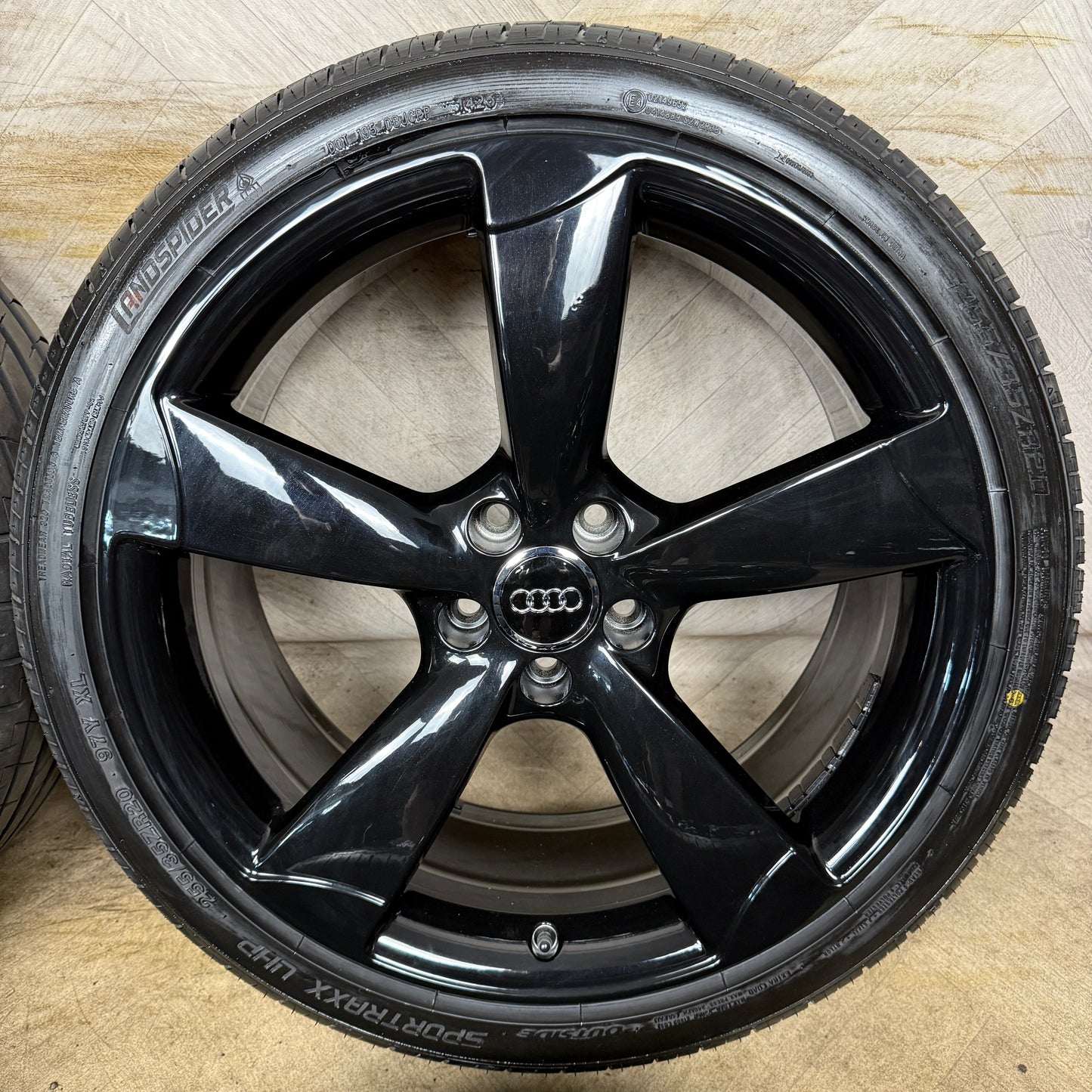 20'' GENUINE AUDI A6 S LINE GLOSS BLACK EDITION S6 C7 ALLOYS WHEELS TYRES 4G9601025BP
