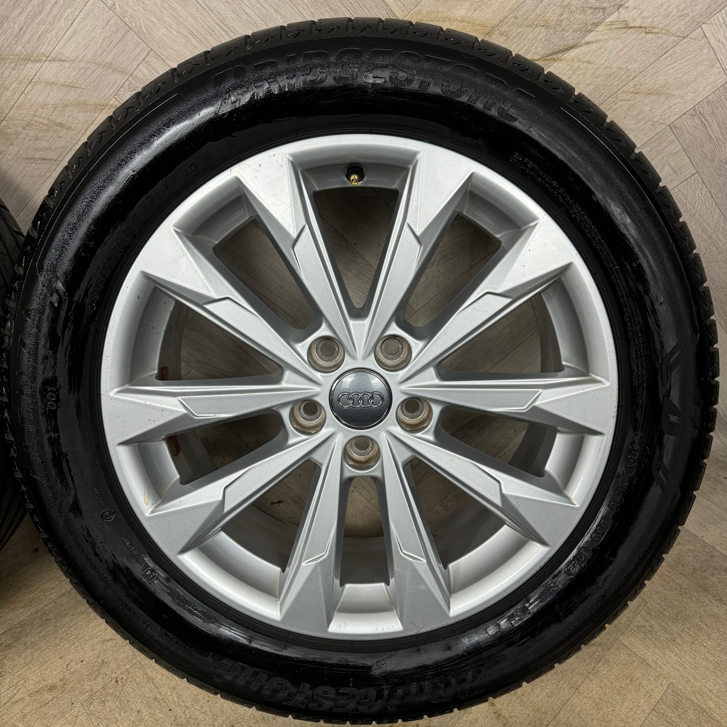 18'' GENUINE AUDI Q3 5 DOUBLE SPOKE NEW MODEL ALLOY WHEELS TYRES ALLOYS