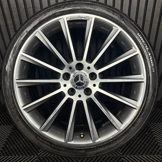 1X 19" GENUINE AMG MERCEDES C CLASS GREY DC ALLOY WHEEL W205 FRONT A2054011300