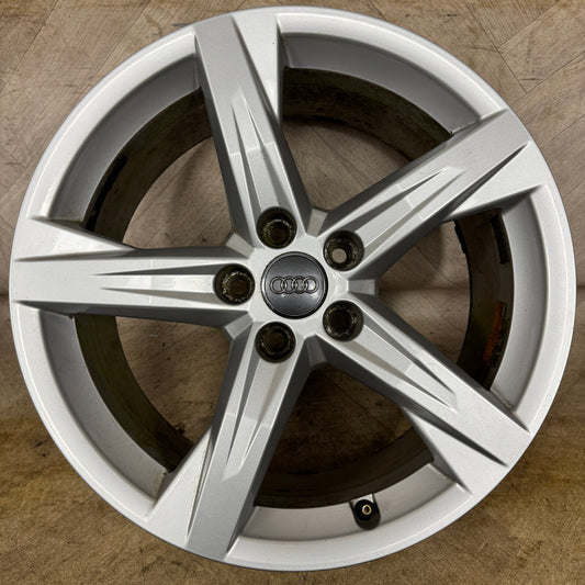 1X 18'' GENUINE AUDI Q5 5 SPOKE ALLOY WHEEL  5X112 FITMENT  8J ET39 PART: 80A601025Q