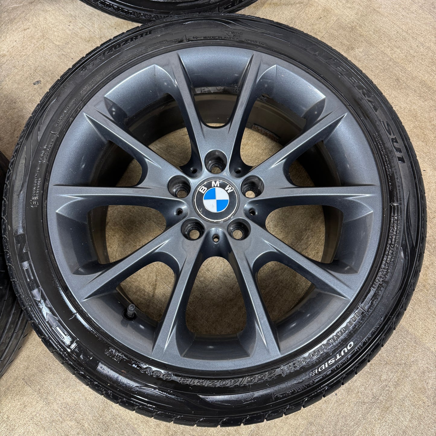 18" GENUINE BMW 3 SERIES 398 M SPORT GREY F30 F31 F32 E90 E92 ALLOY WHEELS TYRES ALLOYS 5X120