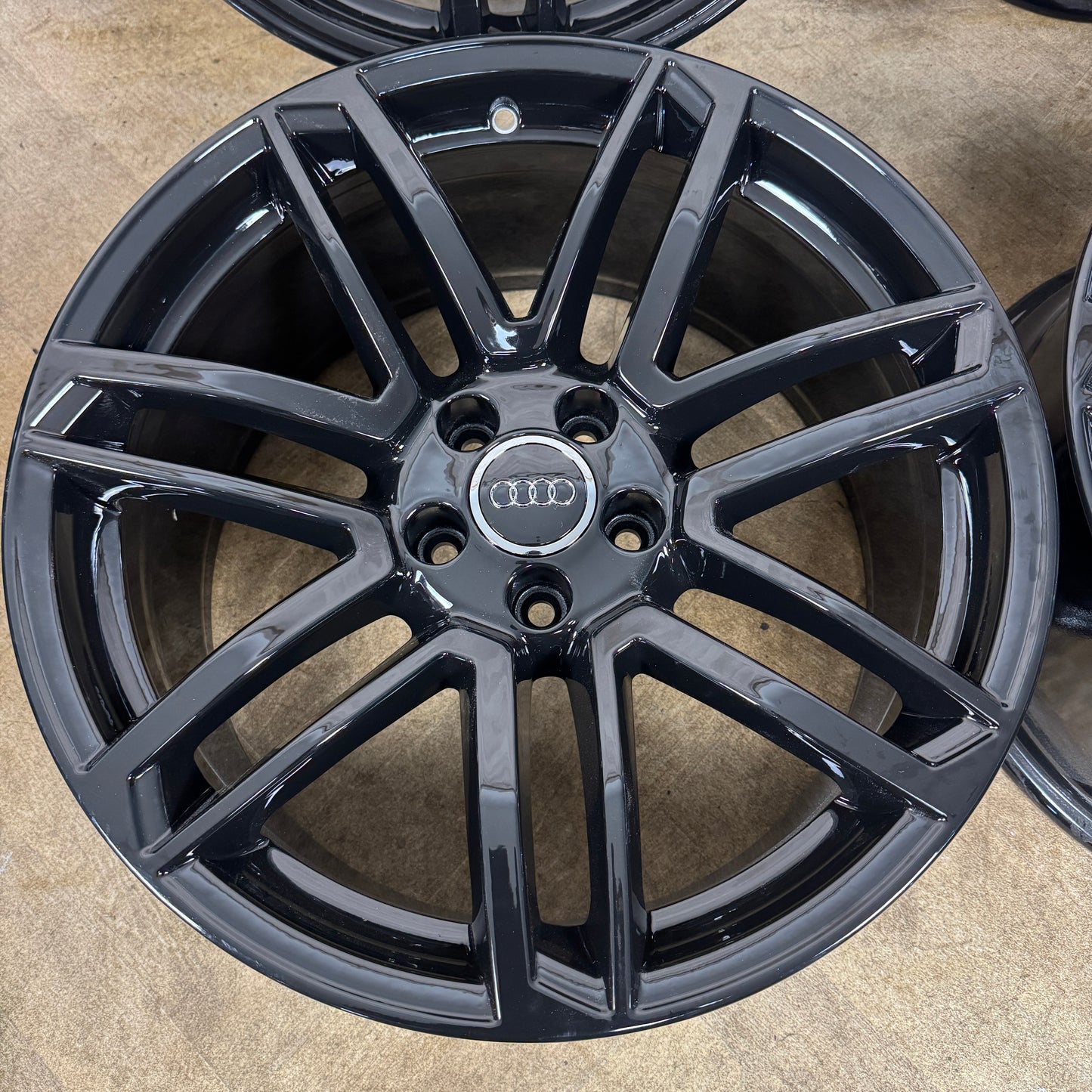 19'' GENUINE AUDI A5 S LINE BLACK ALLOY WHEELS ALLOYS TYRES 8T0601025DB