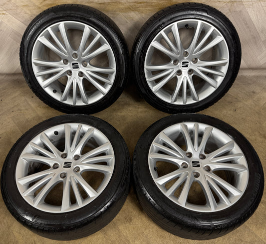 17'' GENUINE SEAT LEON MK4 ALLOY MK3 MK2 WHEELS TYRES ALLOYS GOLF A3 5FA601025A