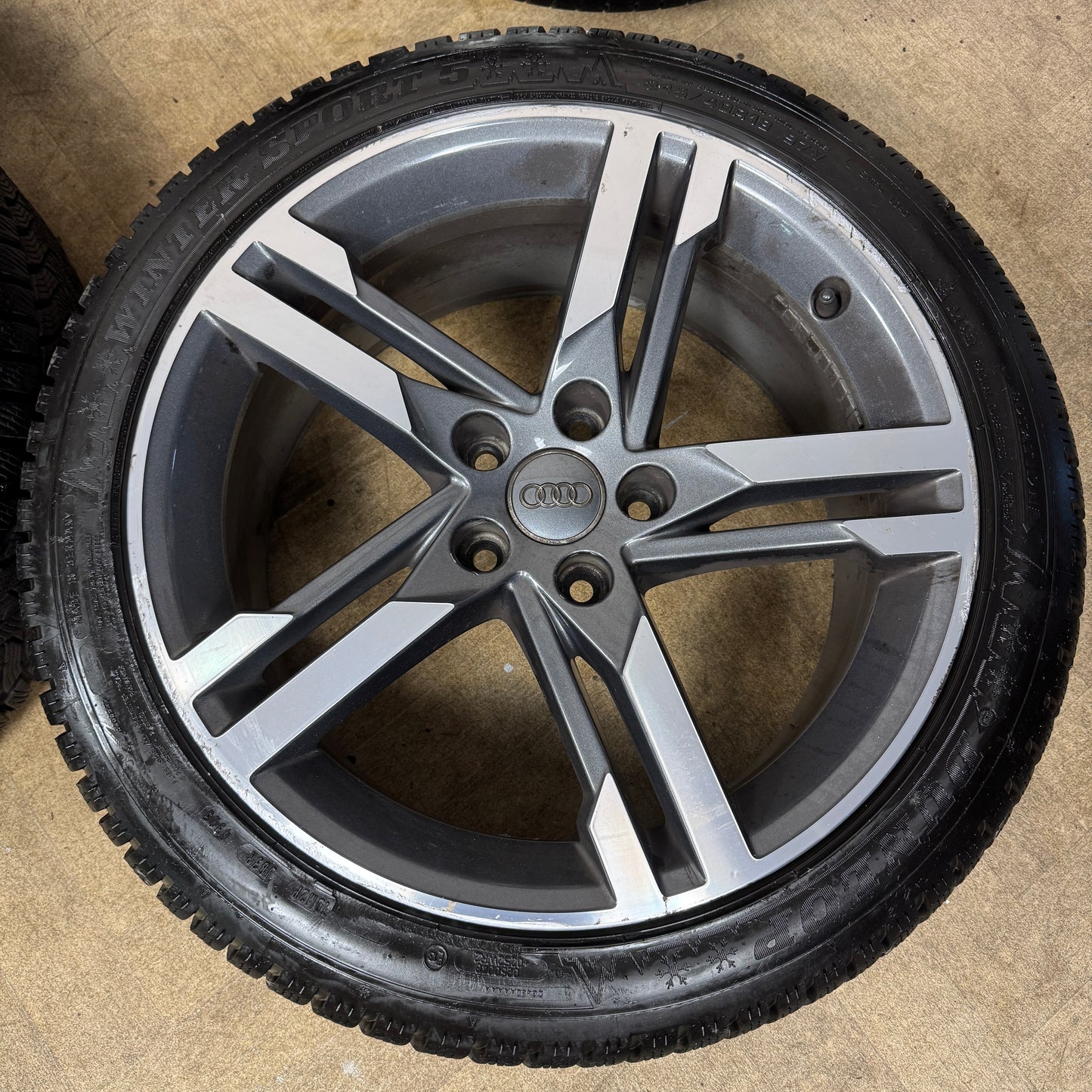 18'' GENUINE AUDI A4 S LINE 5 DOUBLE DC SPOKE B8 B9 ALLOY WHEELS ALLOYS TYRES 8W0601025M
