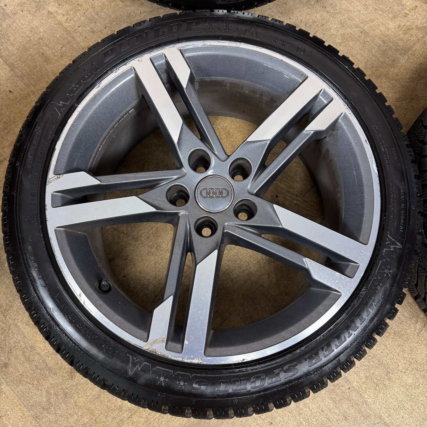 18'' GENUINE AUDI A4 S LINE 5 DOUBLE DC SPOKE B8 B9 ALLOY WHEELS ALLOYS TYRES 8W0601025M