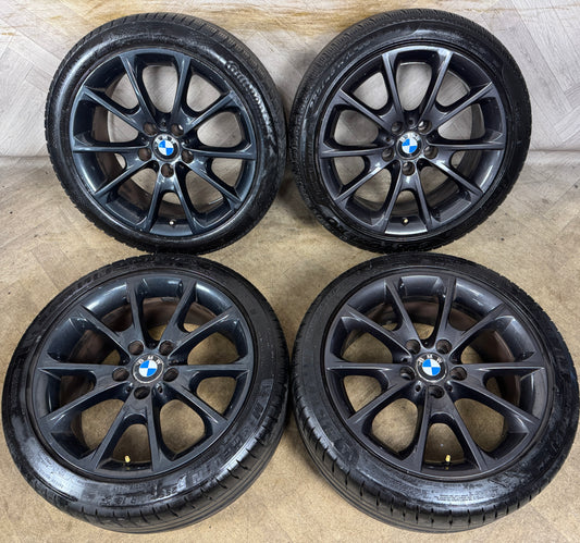 18" GENUINE BMW 3 SERIES 398 M SPORT GREY F30 F31 F32 E90 E92 ALLOY WHEELS TYRES ALLOYS 5X120