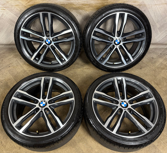 19'' GENUINE BMW 3 SERIES 704 GREY DC M SPORT 4 F30 F32 F33 F36 ALLOY WHEELS TYRES