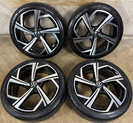 18" GENUINE VW GOLF GTI MK8 R LINE GT GTD JEREZ MK6 MK7 ALLOY WHEELS TYRES ALLOYS 5H0601025Q