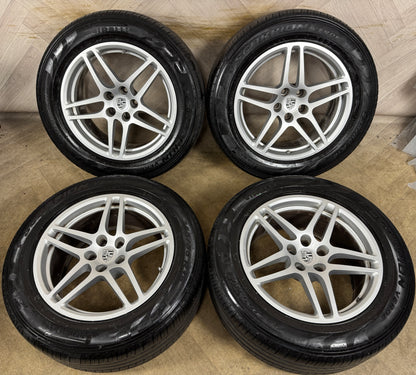 18'' GENUINE PORSCHE MACAN ALLOY WHEELS ALLOYS TYRES 5X112