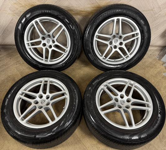 18'' GENUINE PORSCHE MACAN ALLOY WHEELS ALLOYS TYRES 5X112