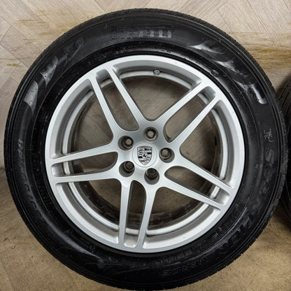 18'' GENUINE PORSCHE MACAN ALLOY WHEELS ALLOYS TYRES 5X112