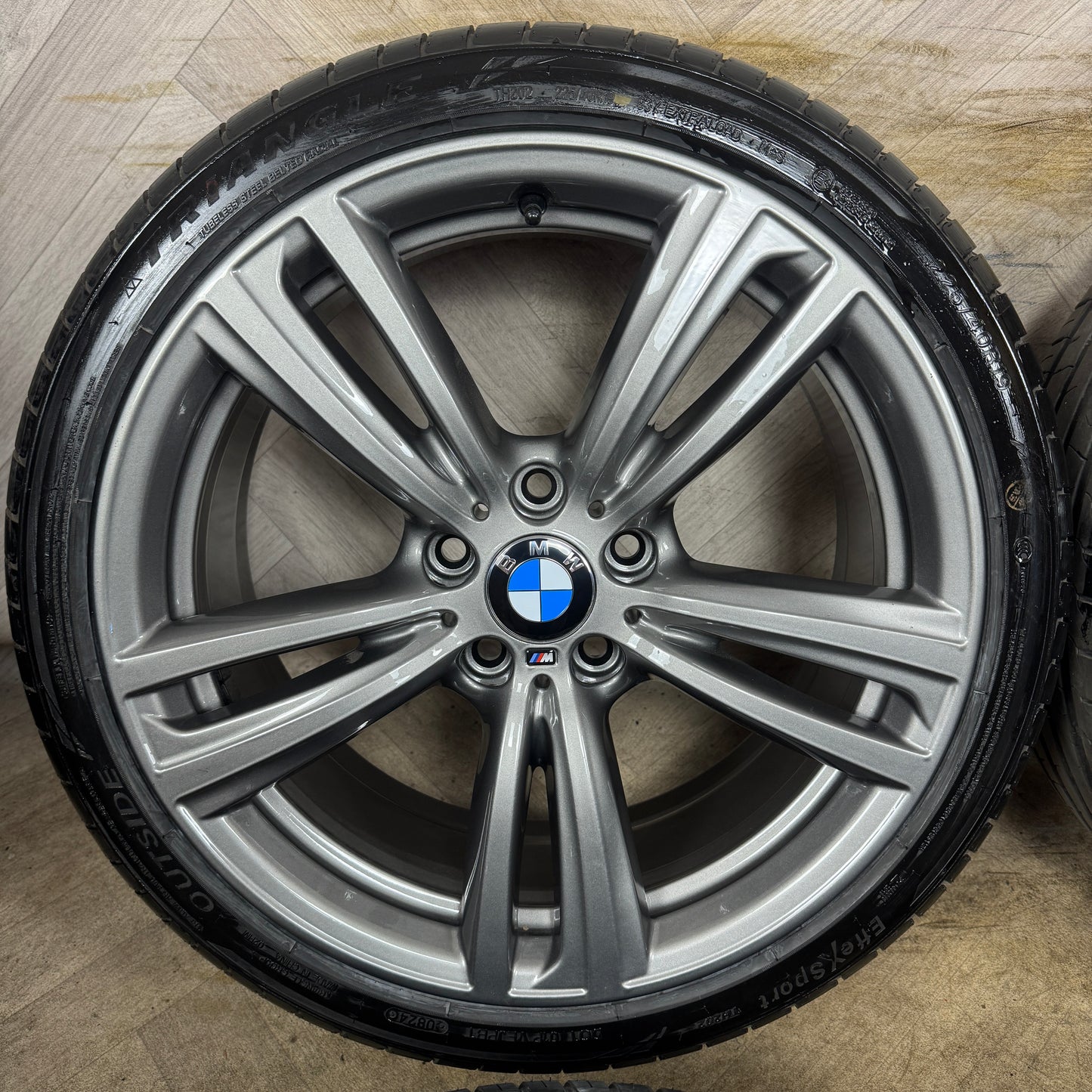 19" GENUINE BMW 3 SERIES 442 GREY M SPORT F30 F31 F32 E90 E92 ALLOY WHEELS TYRES ALLOYS 5X120