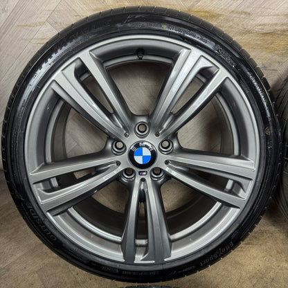 19" GENUINE BMW 3 SERIES 442 GREY M SPORT F30 F31 F32 E90 E92 ALLOY WHEELS TYRES ALLOYS 5X120