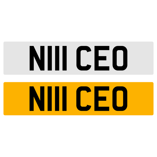 N111 CEO NUMBER PLATE REGISTRATION NUMBERPLATE REGISTRATION NI CHERISHED DATELESS