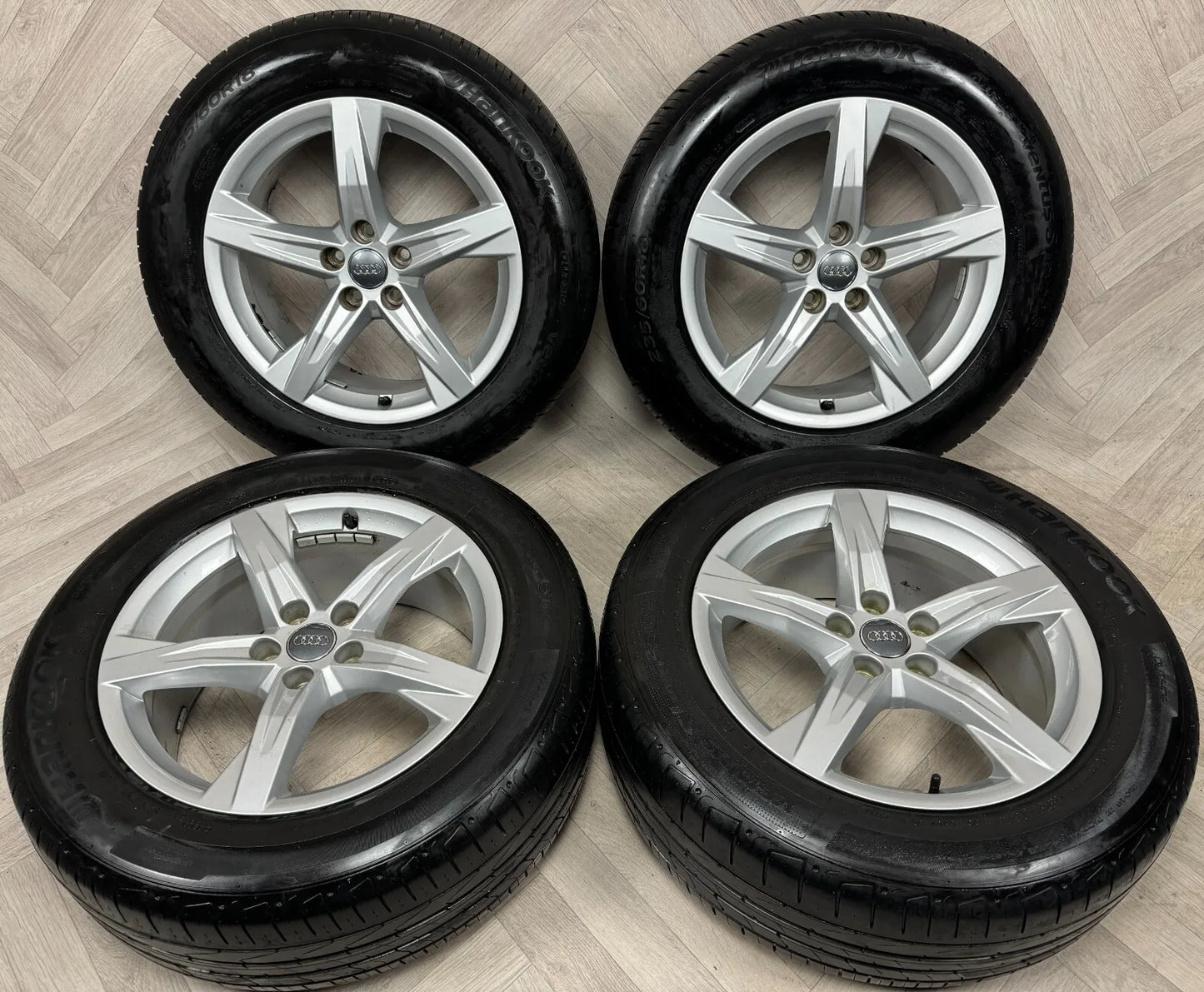 18'' GENUINE AUDI Q5 5 SPOKE SE ALLOY WHEELS TYRES ALLOYS 5X112