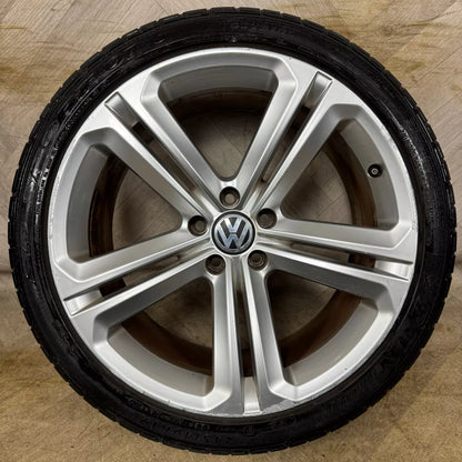 1X 19'' GENUINE VW TIGUAN R LINE MALLORY SINGLE ALLOY WHEEL TYRE ALLOY  5X112 FITMENT  9J ET33 PART: 5N0601025T