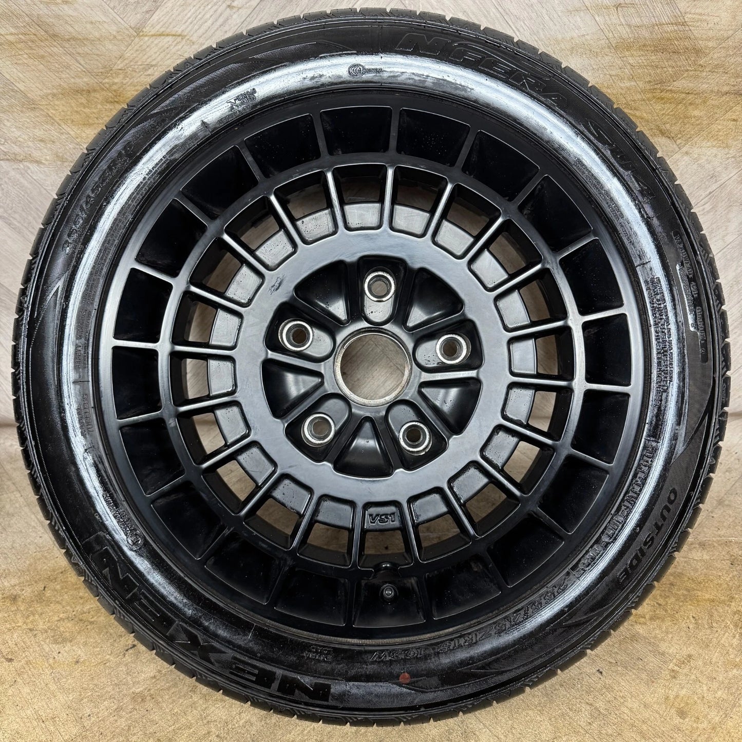 1X 18'' FORD TRANSIT CUSTOM MOTION R VS1 MATT BLACK ALLOY WHEEL TYRE SINGLE SPARE  5X160 FITMENT  8J ET50 CENTRE BORE: 65.1