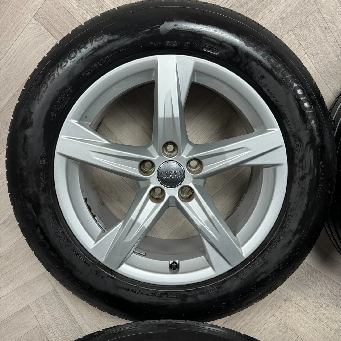 18'' GENUINE AUDI Q5 5 SPOKE SE ALLOY WHEELS TYRES ALLOYS 5X112