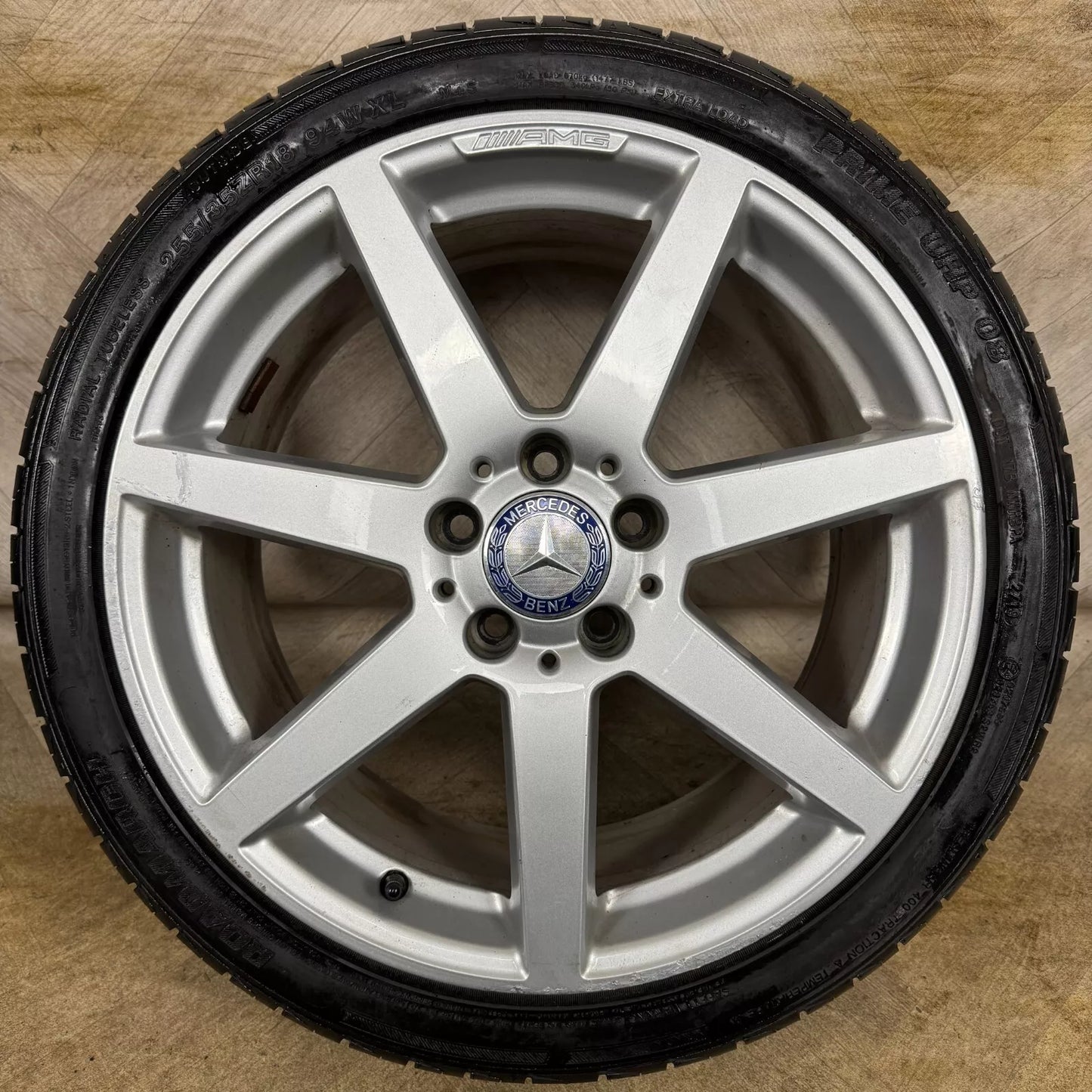 1X 18" GENUINE AMG MERCEDES C CLASS W204 SPORT SINGLE ALLOY WHEEL TYRE  5X112 FITMENT  8.5J ET54 PART: A2044019902