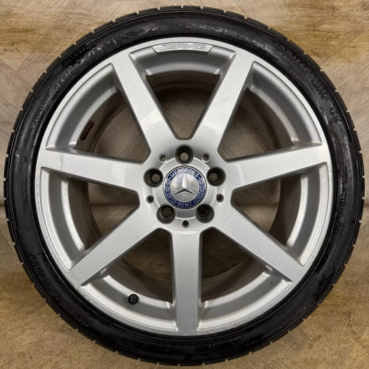 1X 18" GENUINE AMG MERCEDES C CLASS W204 SPORT SINGLE ALLOY WHEEL TYRE  5X112 FITMENT  8.5J ET54 PART: A2044019902