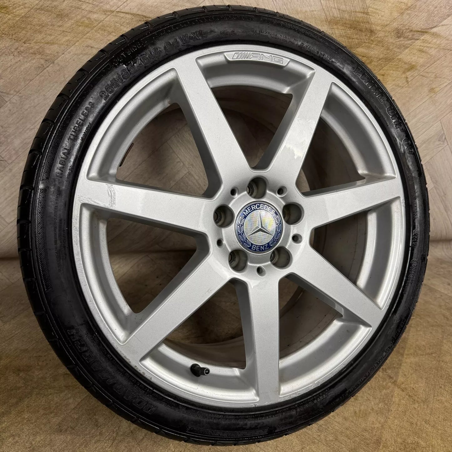 1X 18" GENUINE AMG MERCEDES C CLASS W204 SPORT SINGLE ALLOY WHEEL TYRE  5X112 FITMENT  8.5J ET54 PART: A2044019902