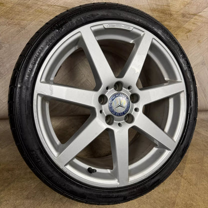 1X 18" GENUINE AMG MERCEDES C CLASS W204 SPORT SINGLE ALLOY WHEEL TYRE  5X112 FITMENT  8.5J ET54 PART: A2044019902