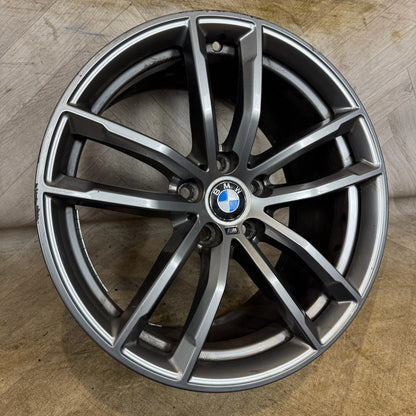1X 18'' GENUINE BMW 5 SERIES 662 M G30 G31 SPORT ALLOY WHEEL REAR  5X112 FITMENT  9J ET44 PART: 8093406