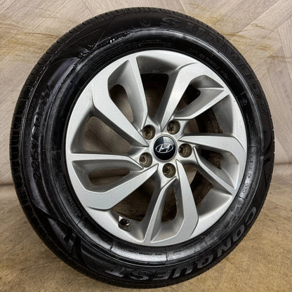 1X 17'' GENUINE HYUNDAI TUSCON MK2 ALLOY TYRE WHEEL  5X114.3 FITMENT  7J ET51 PART: 52910D7210