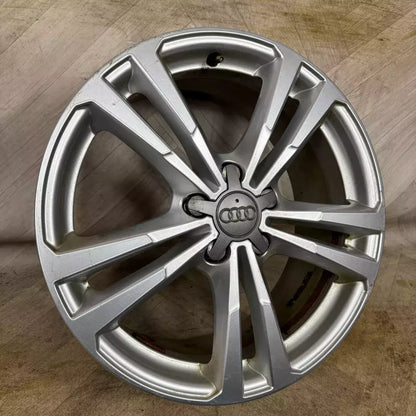 1X 18'' GENUINE AUDI A3 S LINE DOUBLE SPOKE WHEEL ALLOY TYRE SPARE  5X112 FITMENT  7.5J ET51 PART: 8V0601025BL/AJ