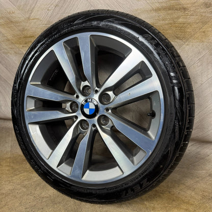 1X 17'' GENUINE BMW 1 SERIES 2 F20 655 LCI ALLOY WHEEL TYRE SINGLE  5X120 FITMENT  7.5J ET43 PART: 6866303