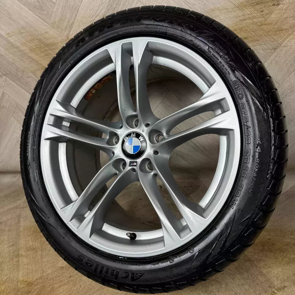 1X 18'' GENUINE BMW 5 SERIES 613 M SPORT F10 SINGLE ALLOY WHEEL REAR 5X120 FITMENT 9J ET44 PART: 7848573