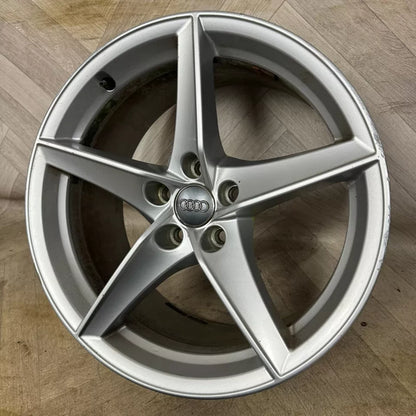 1X 18'' GENUINE AUDI A5 S LINE 5 SPOKE WHEEL ALLOY TYRE SPARE   5X112 FITMENT  8.5J ET29 PART: 8W0601025BG