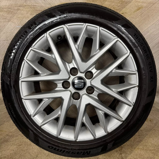 1X 16'' GENUINE SEAT IBIZA MK5 6F ALLOY WHEEL SINGLE SPARE  5X100 FITMENT 6.5J ET47 PART: 6F0601025M