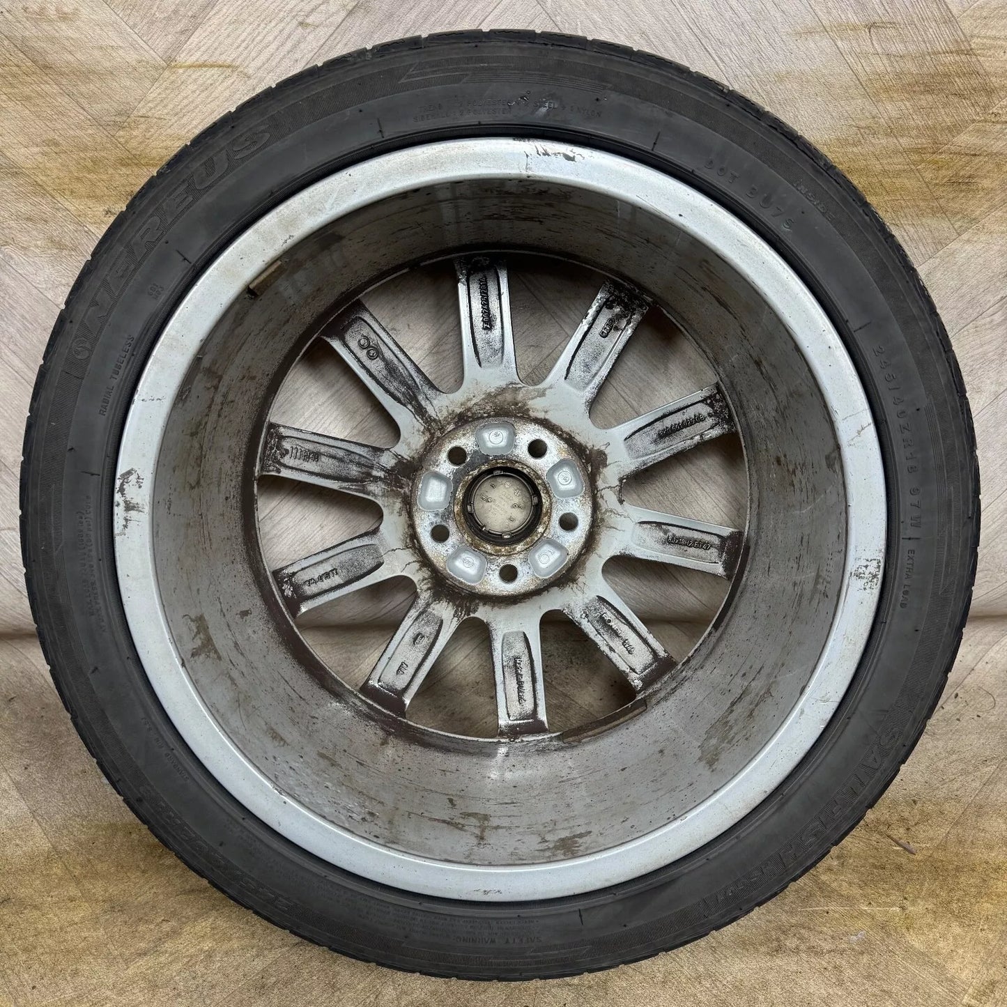 1X 18'' GENUINE AUDI A4 S LINE MULTI SPOKE B8 WHEEL ALLOY TYRE SPARE  5X112 FITMENT  8J ET47 PART: 8K0601025CB
