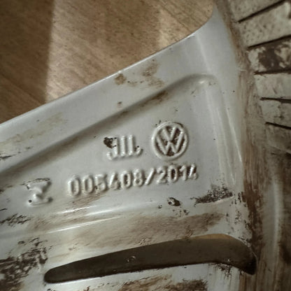 1X 16'' GENUINE VW GOLF MK8 NORFOLK ALLOY WHEEL TYRE GT SINGLE 5H0601025  5X112 FITMENT  7J ET48 CENTRE BORE: 57.1 PART: 5H0601025