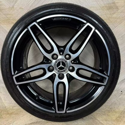 1X 18'' GENUINE MERCEDES A B CLASS CLA SPORT SINGLE ALLOY WHEELS TYRE ALLOY 5X112 FITMENT 7.5J ET52 PART: A1764010700