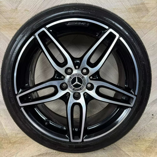 1X 18'' GENUINE MERCEDES A B CLASS CLA SPORT SINGLE ALLOY WHEELS TYRE ALLOY 5X112 FITMENT 7.5J ET52 PART: A1764010700