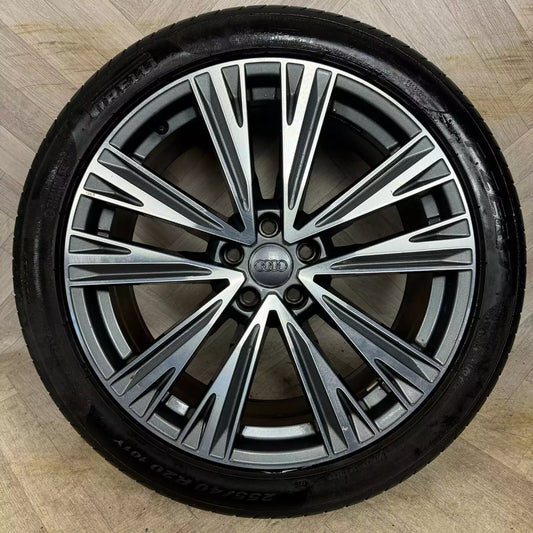 1X 20'' GENUINE AUDI A6 S LINE C8 MULTISPOKE WHEEL ALLOY TYRE SPARE 4K0601025J  5X112 FITMENT  8.5J ET43 PART: 4K0601025J