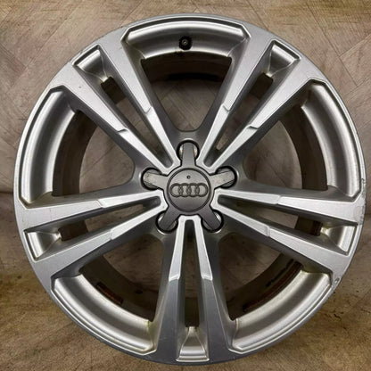 1X 18'' GENUINE AUDI A3 S LINE DOUBLE SPOKE WHEEL ALLOY TYRE SPARE  5X112 FITMENT  7.5J ET51 PART: 8V0601025BL/AJ