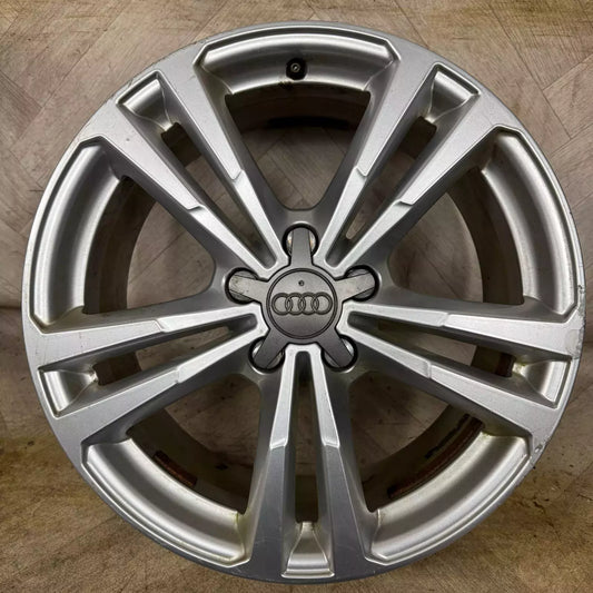 1X 18'' GENUINE AUDI A3 S LINE DOUBLE SPOKE WHEEL ALLOY TYRE SPARE  5X112 FITMENT  7.5J ET51 PART: 8V0601025BL/AJ