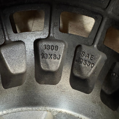 1X 18'' FORD TRANSIT CUSTOM MOTION R VS1 MATT BLACK ALLOY WHEEL TYRE SINGLE SPARE  5X160 FITMENT  8J ET50 CENTRE BORE: 65.1