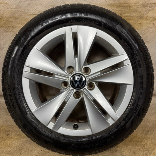 1X 16'' GENUINE VW GOLF MK8 NORFOLK ALLOY WHEEL TYRE GT SINGLE 5H0601025  5X112 FITMENT  7J ET48 CENTRE BORE: 57.1 PART: 5H0601025