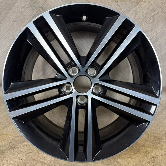 1X 17'' GENUINE SKODA FABIA RAPID WHEEL ALLOY BLACK DC  5X100 FITMENT  7J ET46 PART: 5JA601025F